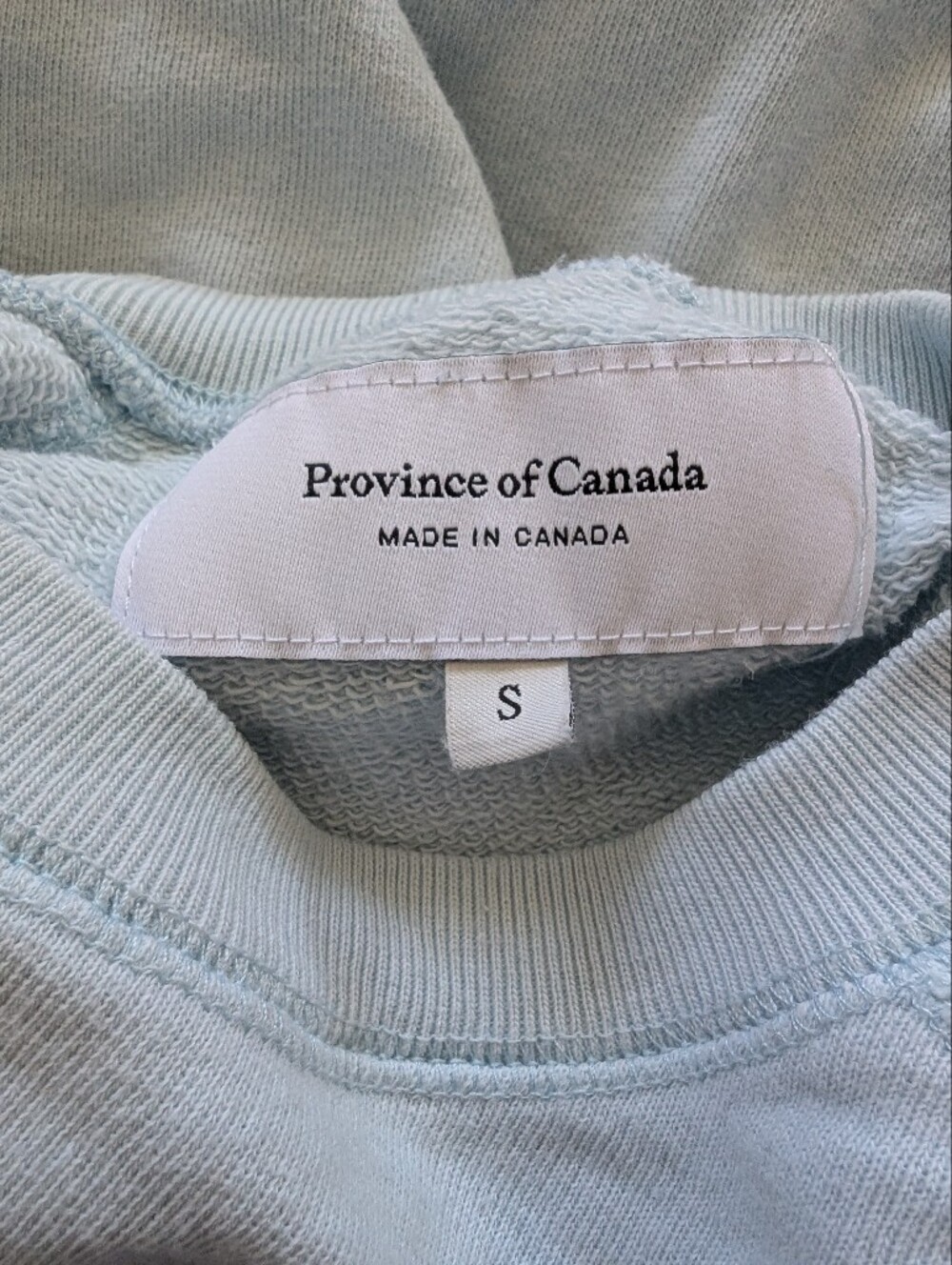 Province Of Canada La Canadienne Crew Neck Sweatshirt Small Blue - Picture 7 of 13